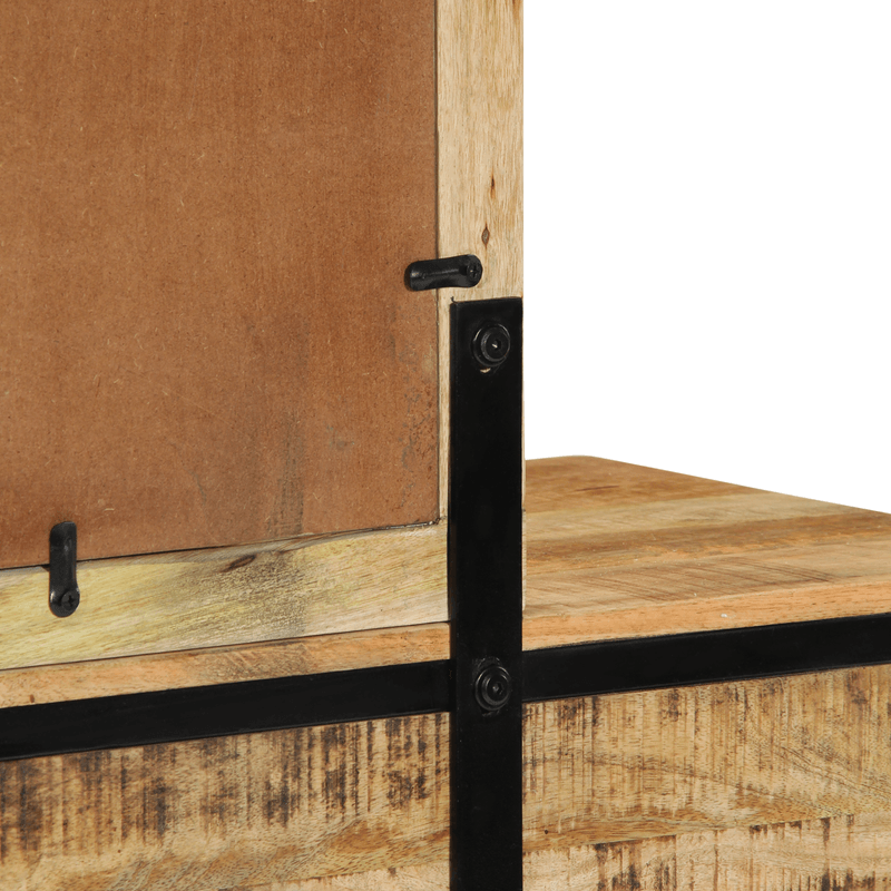 Casa si Gradina - Mobilier - Comode si corpuri - Masute de toaleta - Masa de toaleta 100x40x75/120 cm Lemn masiv Mango aspru - Infinity.ro