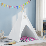 Jucarii, Copii si Bebe - Jucarii si jocuri - Jucarii de exterior - Spatii de joaca si accesorii - Cort Teepee pentru Copii cu Geanta Peach & Bile de Joaca Alba - Infinity.ro