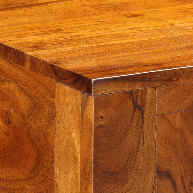 Casa si Gradina - Mobilier - Comode si corpuri - Masute de toaleta - Masa de toaleta cu oglinda Maro Miere din lemn masiv de Acacia - Infinity.ro