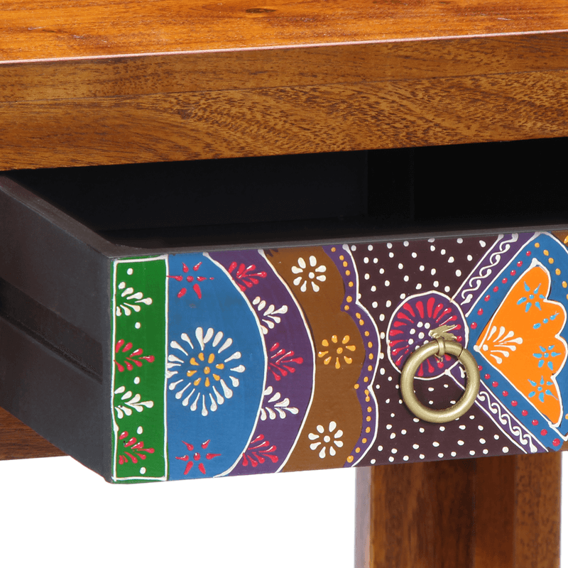 Casa si Gradina - Mobilier - Comode si corpuri - Masute de toaleta - Masa de toaleta cu oglinda Maro Miere din lemn masiv de Acacia - Infinity.ro