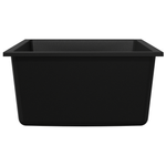 Casa si Gradina - Sanitare - Chiuveta bucatarie si accesorii - Chiuvete bucatarie - Chiuveta de bucatarie cu orificiu pentru supraplin in granit negru - Infinity.ro