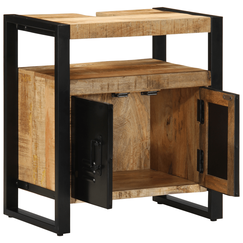 Casa si Gradina - Mobilier - Mobilier baie - Comode baie - Dulap pentru chiuveta baie 55x35x60 cm Lemn de mango - Infinity.ro