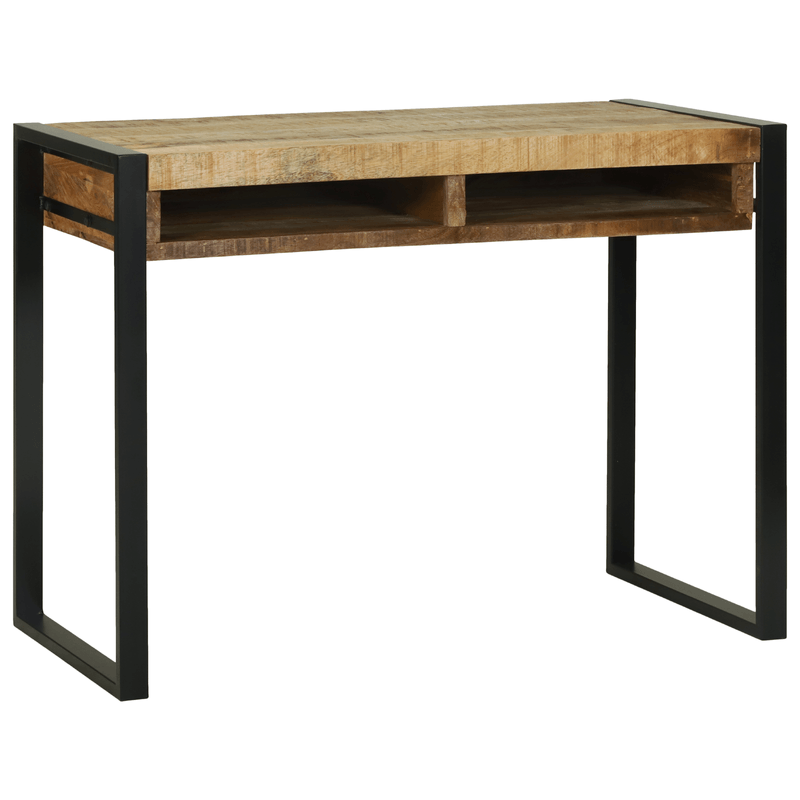Casa si Gradina - Mobilier - Comode si corpuri - Masute de toaleta - Masa de toaleta cu oglinda 100x50x75 cm din lemn masiv de mango - Infinity.ro