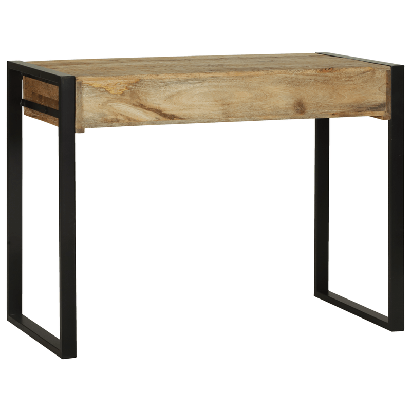 Casa si Gradina - Mobilier - Comode si corpuri - Masute de toaleta - Masa de toaleta cu oglinda 100x50x75 cm din lemn masiv de mango - Infinity.ro