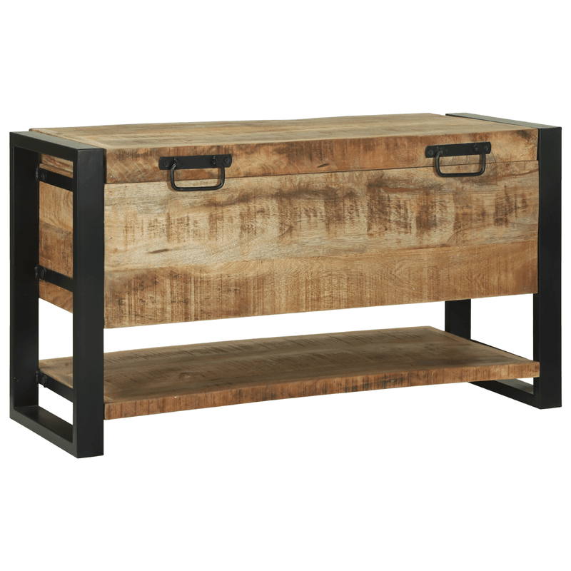 Casa si Gradina - Mobilier - Organizare si depozitare - Cutii depozitare - Cutie de depozitare 80x35x45 cm Lemn masiv de mango - Infinity.ro