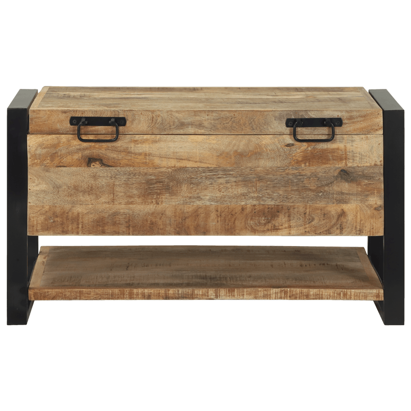 Casa si Gradina - Mobilier - Organizare si depozitare - Cutii depozitare - Cutie de depozitare 80x35x45 cm Lemn masiv de mango - Infinity.ro