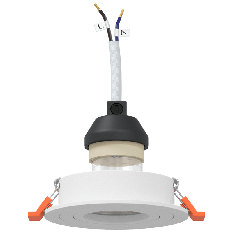 Casa si Gradina - Corpuri si surse de iluminat - Veioze si lampi - Lampi de veghe - Spoturi incorporate 6 buc Rotund GU10 Alb Ø91 mm - Infinity.ro