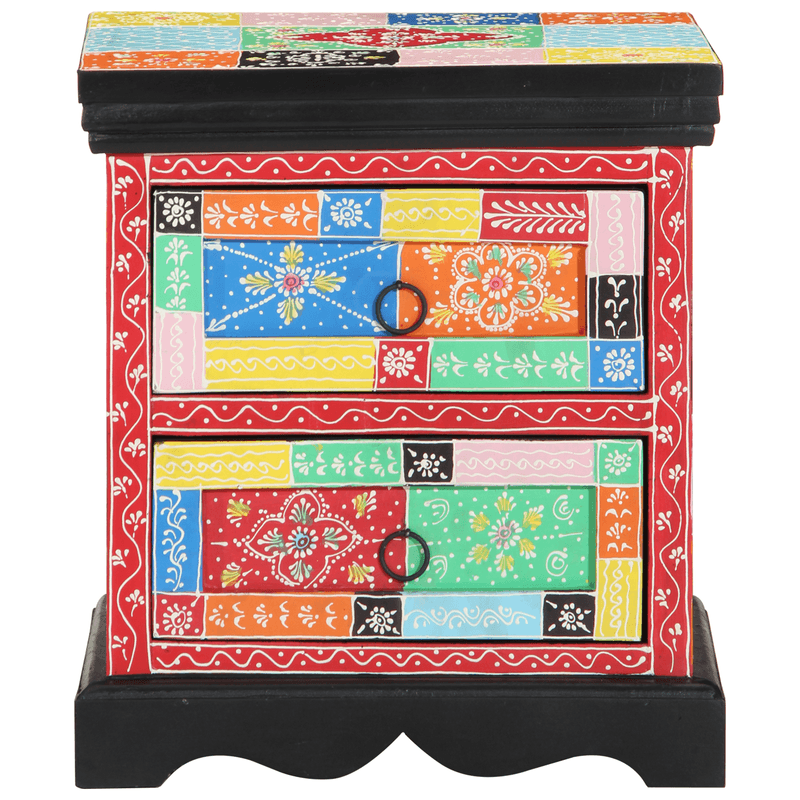 Casa si Gradina - Mobilier - Comode si corpuri - Noptiere - Noptiera, multicolor, 40x35x45 cm, lemn prelucrat - Infinity.ro