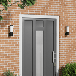 Casa si Gradina - Corpuri si surse de iluminat - Veioze si lampi - Lampi de veghe - Lampi de perete de exterior, 2 buc., negru, otel inox. IP44 - Infinity.ro