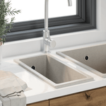 Casa si Gradina - Sanitare - Chiuveta bucatarie si accesorii - Chiuvete bucatarie - Chiuveta de bucatarie cu orificiu pentru overflow Granit Bej - Infinity.ro