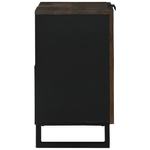 Casa si Gradina - Mobilier - Mobilier baie - Comode baie - Cabinet pentru chiuveta Nuc Lemn masiv, Metal Mediu Elegant - Infinity.ro