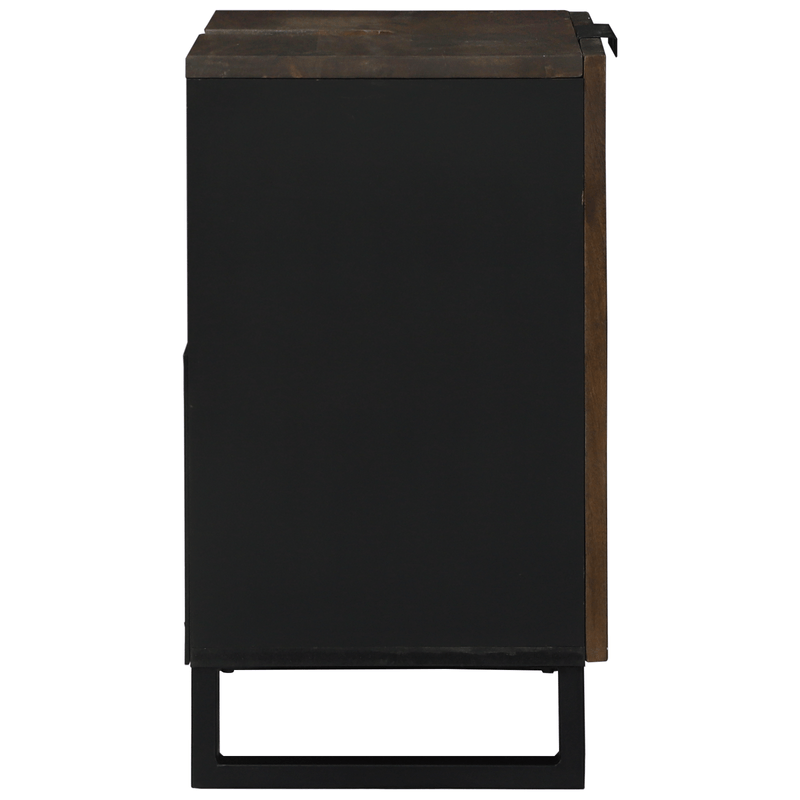 Casa si Gradina - Mobilier - Mobilier baie - Comode baie - Cabinet pentru chiuveta Nuc Lemn masiv, Metal Mediu Elegant - Infinity.ro