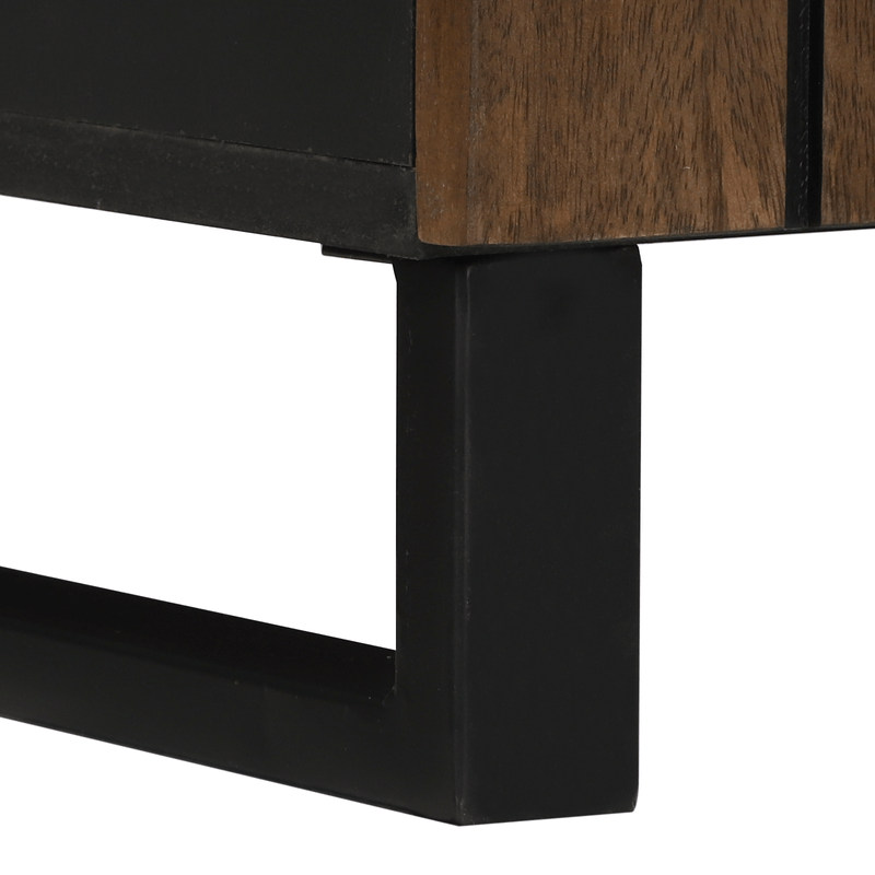 Casa si Gradina - Mobilier - Mobilier baie - Comode baie - Cabinet pentru chiuveta Nuc Lemn masiv, Metal Mediu Elegant - Infinity.ro