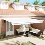 Casa si Gradina - Gradina si terasa - Umbrele si pavilioane - Pavilioane - Material pentru inlocuirea marchizei pentru cadru de 5x3 m Alb - Infinity.ro