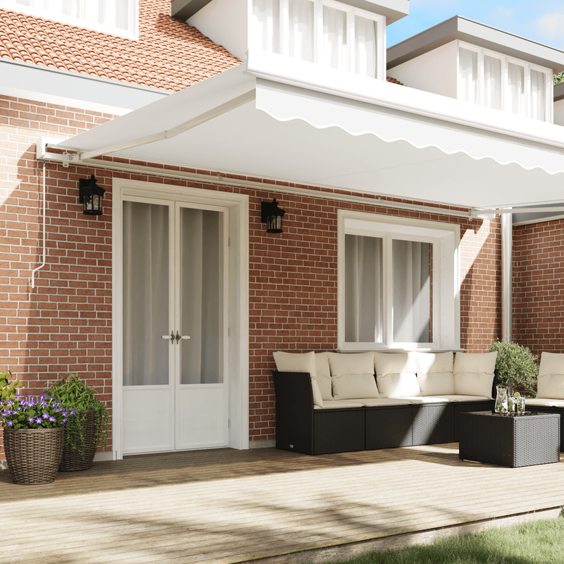 Casa si Gradina - Gradina si terasa - Umbrele si pavilioane - Pavilioane - Material pentru inlocuirea marchizei pentru cadru de 5x3 m Alb - Infinity.ro