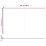 Casa si Gradina - Gradina si terasa - Umbrele si pavilioane - Pavilioane - Material pentru inlocuirea marchizei pentru cadru de 5x3 m Alb - Infinity.ro
