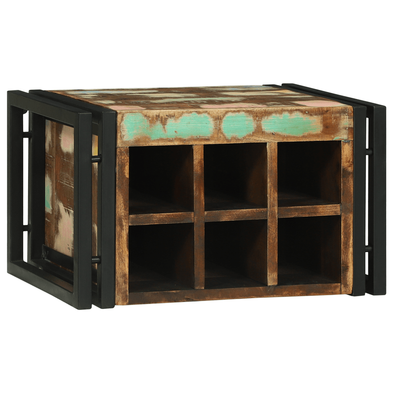 Casa si Gradina - Mobilier - Biblioteci si rafturi - Rafturi - Raft vin 46x35x27.5 cm din lemn recuperat - Infinity.ro
