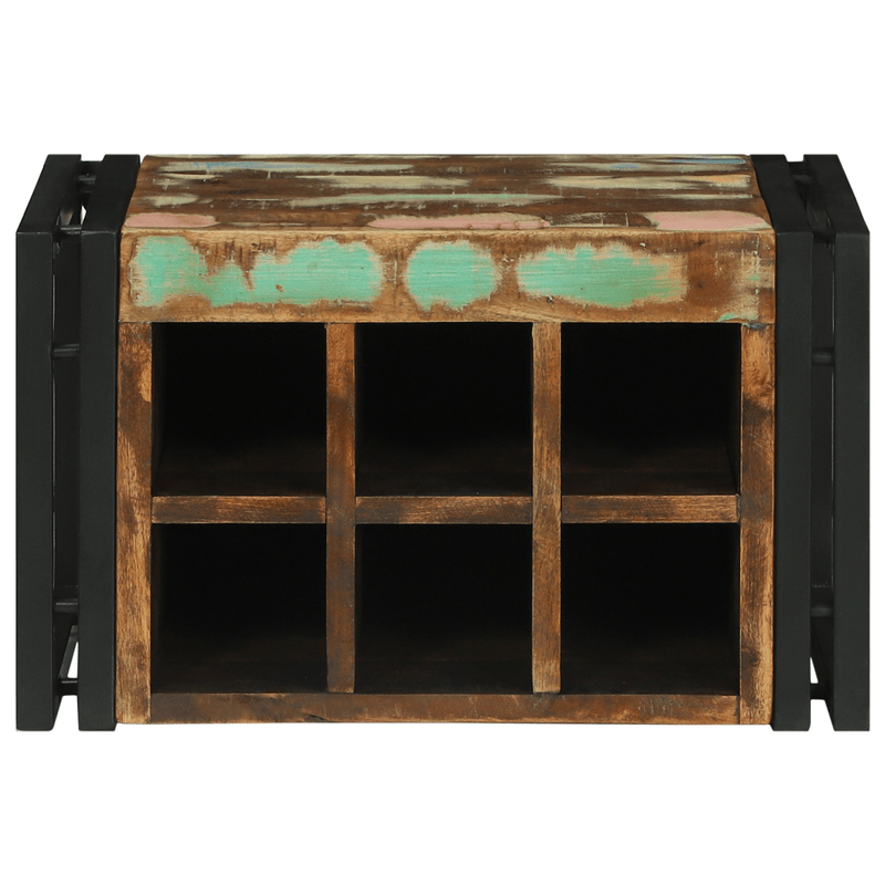 Casa si Gradina - Mobilier - Biblioteci si rafturi - Rafturi - Raft vin 46x35x27.5 cm din lemn recuperat - Infinity.ro