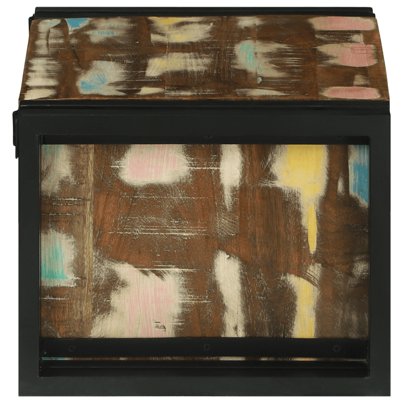 Casa si Gradina - Mobilier - Biblioteci si rafturi - Rafturi - Raft vin 46x35x27.5 cm din lemn recuperat - Infinity.ro