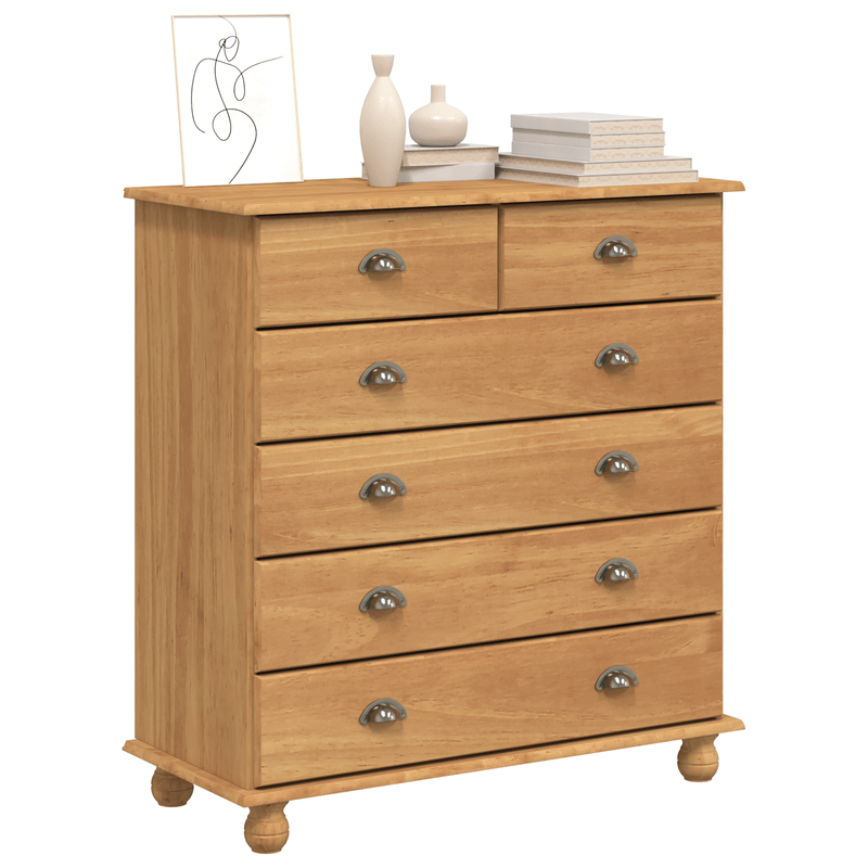 Casa si Gradina - Mobilier - Comode si corpuri - Comode - Comoda 'ASKIM'91x40x95.5 cm Lemn Solid de Pin - Infinity.ro