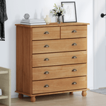 Casa si Gradina - Mobilier - Comode si corpuri - Comode - Comoda 'ASKIM'91x40x95.5 cm Lemn Solid de Pin - Infinity.ro
