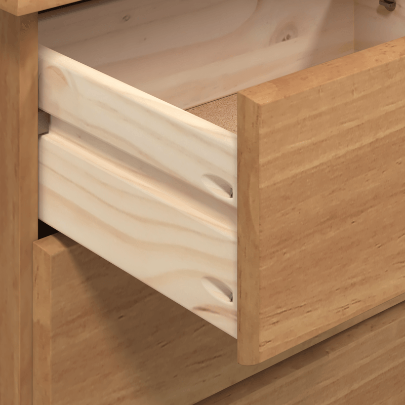 Casa si Gradina - Mobilier - Comode si corpuri - Comode - Comoda 'ASKIM'91x40x95.5 cm Lemn Solid de Pin - Infinity.ro