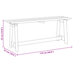 Casa si Gradina - Gradina si terasa - Mobilier exterior - Bancute de gradina - Banca de exterior, acacia, 119x35x47 cm, lemn masiv de pin - Infinity.ro
