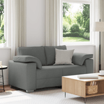 Casa si Gradina - Mobilier - Canapele si coltare - Canapele - Canapea dubla, gri inchis, 120 cm, textil - Infinity.ro