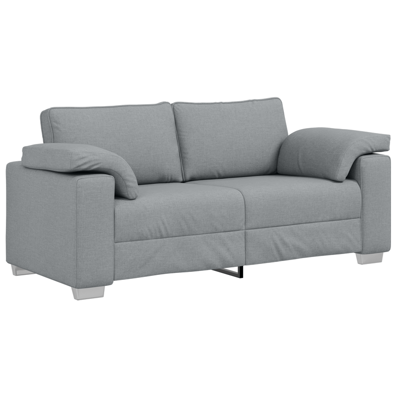 Casa si Gradina - Mobilier - Canapele si coltare - Canapele - Canapea dubla, gri deschis, 140 cm, textil - Infinity.ro