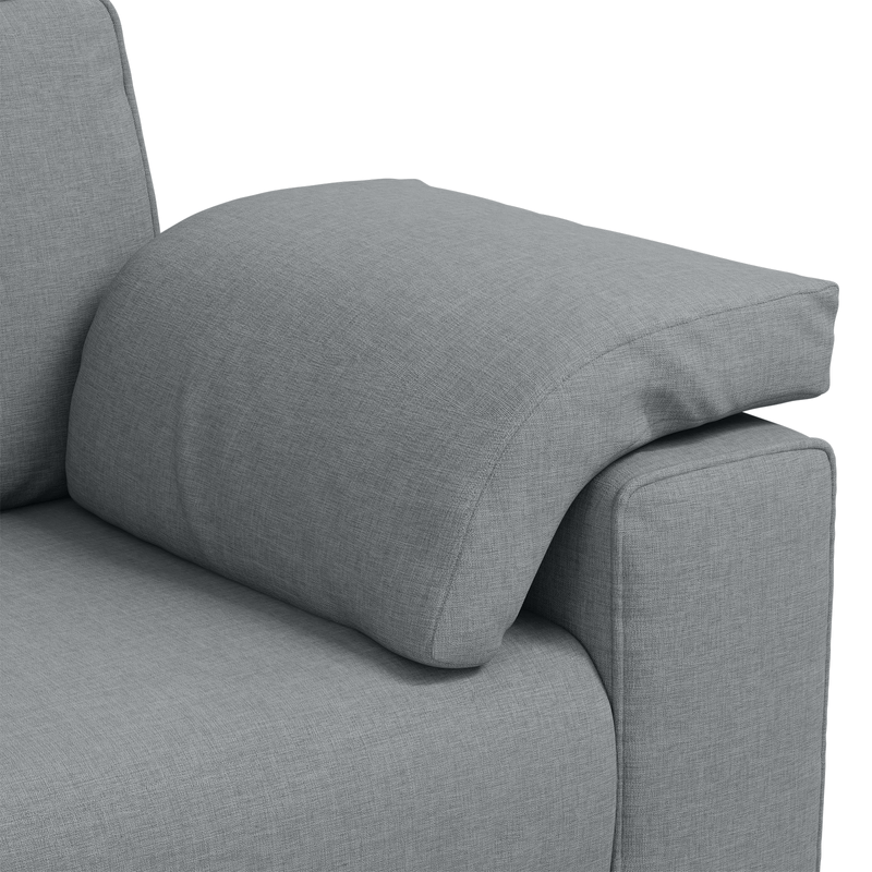 Casa si Gradina - Mobilier - Canapele si coltare - Canapele - Canapea dubla, gri deschis, 140 cm, textil - Infinity.ro