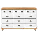 Casa si Gradina - Mobilier - Comode si corpuri - Comode - Comoda cu sertare "ASKIM" Alb 79x40x133.5 cm Lemn masiv Pin - Infinity.ro