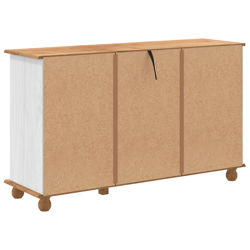 Casa si Gradina - Mobilier - Comode si corpuri - Comode - Comoda cu sertare "ASKIM" Alb 79x40x133.5 cm Lemn masiv Pin - Infinity.ro