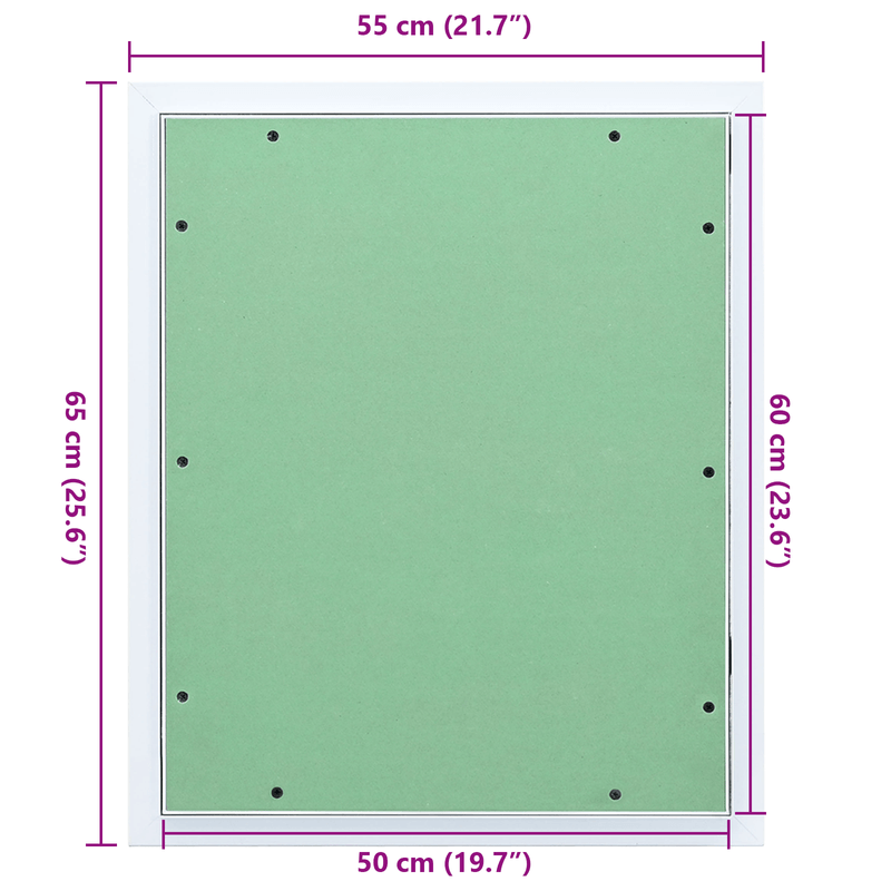 Casa si Gradina - Constructii - Materiale constructii - Schele - Panou de acces cu cadru din aluminiu si gips-carton, 500x600 mm - Infinity.ro