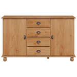 Casa si Gradina - Mobilier - Comode si corpuri - Comode - Comoda "ASKIM" 133,5x40x79 cm Lemn masiv de pin - Infinity.ro