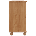 Casa si Gradina - Mobilier - Comode si corpuri - Comode - Comoda "ASKIM" 133,5x40x79 cm Lemn masiv de pin - Infinity.ro