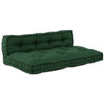 Casa si Gradina - Gradina si terasa - Mobilier exterior - Perne decorative exterior - Perna canapea paleti, cu suport spate, verde, textil - Infinity.ro
