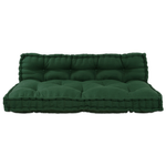 Casa si Gradina - Gradina si terasa - Mobilier exterior - Perne decorative exterior - Perna canapea paleti, cu suport spate, verde, textil - Infinity.ro