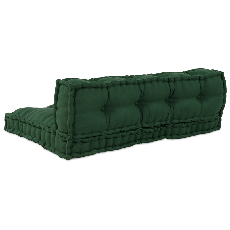 Casa si Gradina - Gradina si terasa - Mobilier exterior - Perne decorative exterior - Perna canapea paleti, cu suport spate, verde, textil - Infinity.ro