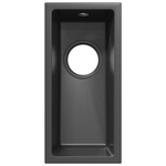 Casa si Gradina - Sanitare - Chiuveta bucatarie si accesorii - Chiuvete bucatarie - Chiuveta de bucatarie cu orificiu de supraplin din granit gri - Infinity.ro