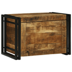 Casa si Gradina - Mobilier - Organizare si depozitare - Cutii depozitare - Cutie de depozitare 60x40x41 cm din lemn brut de mango - Infinity.ro