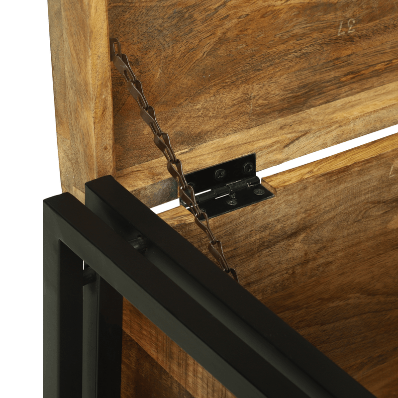 Casa si Gradina - Mobilier - Organizare si depozitare - Cutii depozitare - Cutie de depozitare 60x40x41 cm din lemn brut de mango - Infinity.ro