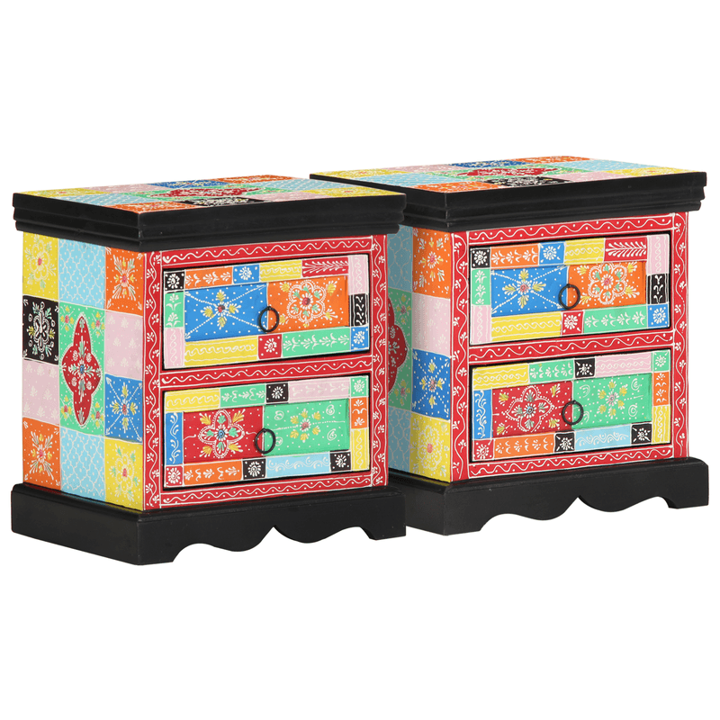 Casa si Gradina - Mobilier - Comode si corpuri - Noptiere - Noptiere, 2 buc., multicolor, 40x35x45 cm, lemn prelucrat - Infinity.ro