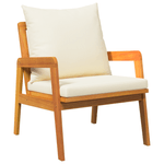 Casa si Gradina - Gradina si terasa - Mobilier exterior - Seturi mobila gradina - Set bistro, 3 piese, cu perne, lemn masiv de acacia - Infinity.ro
