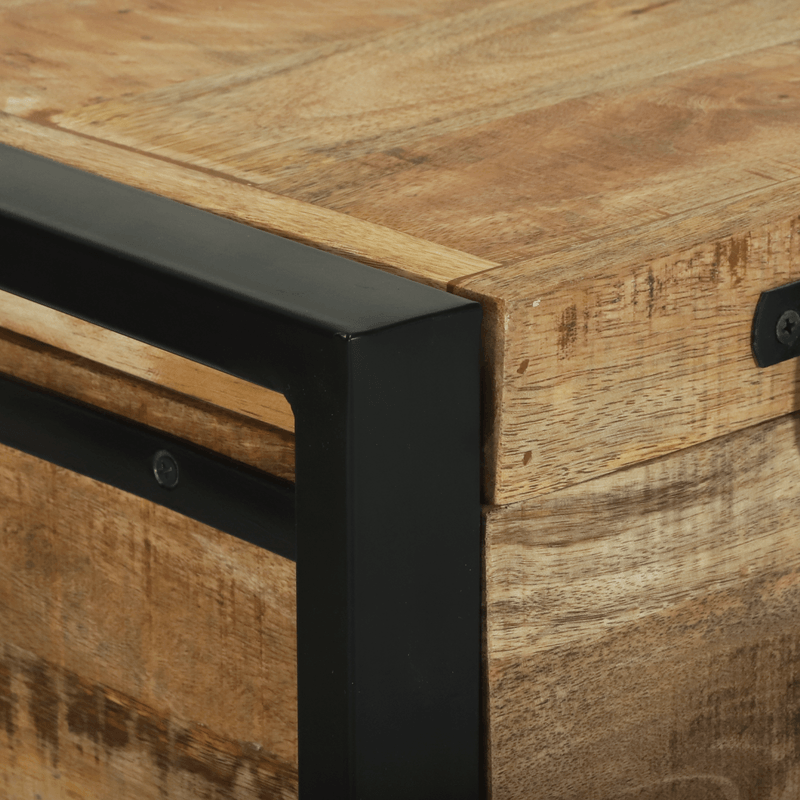 Casa si Gradina - Mobilier - Organizare si depozitare - Cutii depozitare - Lazi de depozitare, 80x30x30 cm, lemn masiv mango & metal - Infinity.ro