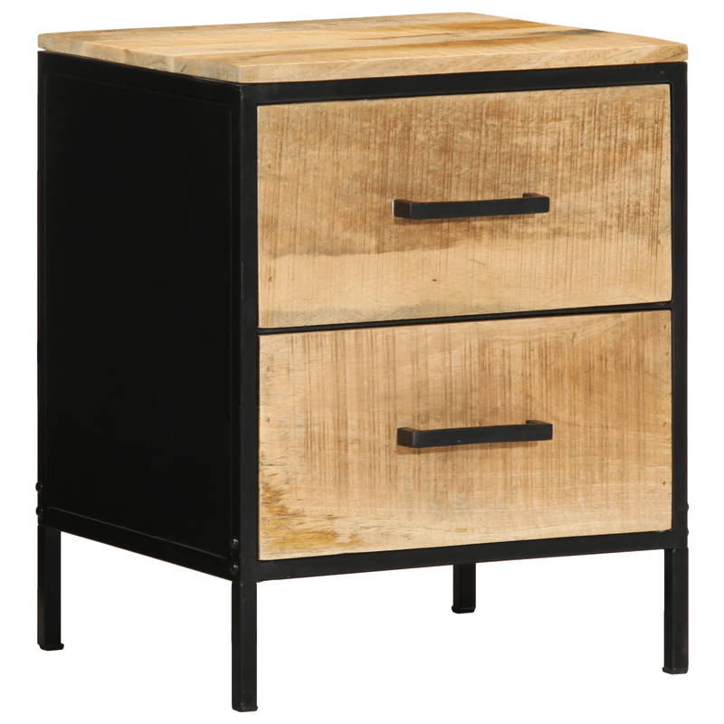 Casa si Gradina - Mobilier - Comode si corpuri - Noptiere - Noptiera 40x35x50 cm Lemn Masiv Mango Duro - Infinity.ro