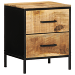 Casa si Gradina - Mobilier - Comode si corpuri - Noptiere - Noptiera 40x35x50 cm Lemn Masiv Mango Duro - Infinity.ro