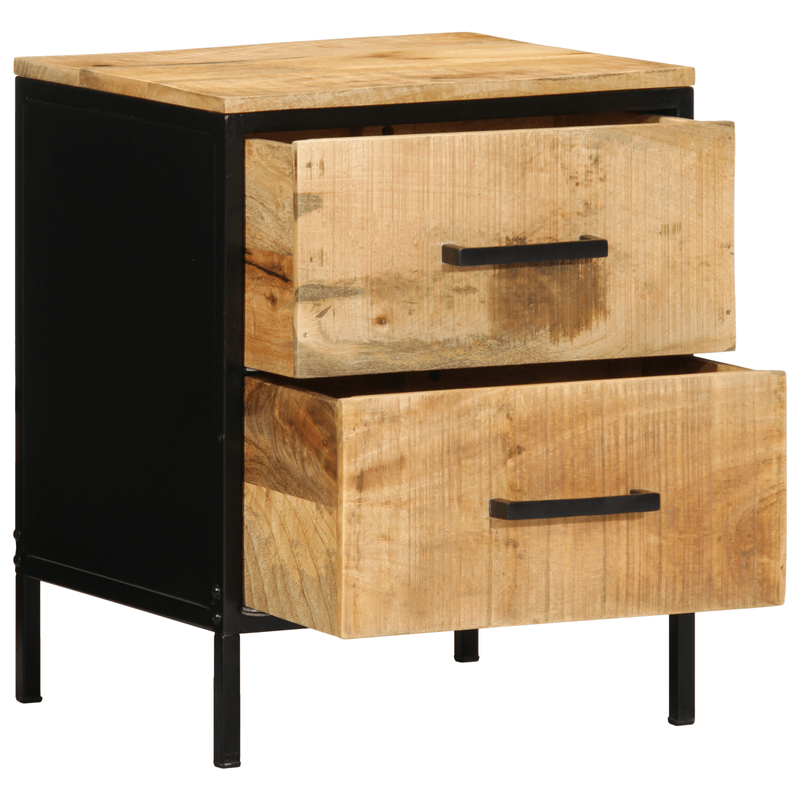 Casa si Gradina - Mobilier - Comode si corpuri - Noptiere - Noptiera 40x35x50 cm Lemn Masiv Mango Duro - Infinity.ro