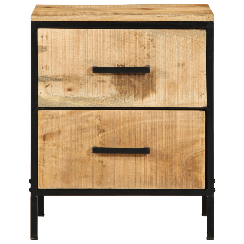 Casa si Gradina - Mobilier - Comode si corpuri - Noptiere - Noptiera 40x35x50 cm Lemn Masiv Mango Duro - Infinity.ro