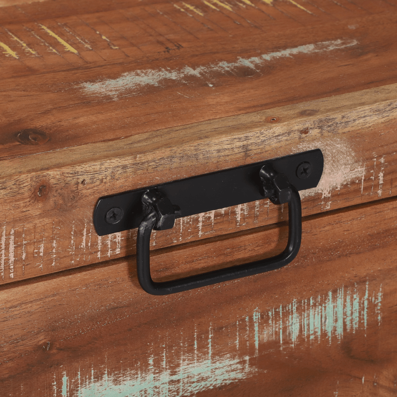 Casa si Gradina - Mobilier - Organizare si depozitare - Cutii depozitare - Lazi de depozitare, 60x30x30 cm, lemn masiv prelucrat & metal - Infinity.ro