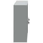 Casa si Gradina - Constructii - Depozitare, transport si protectie - Organizatoare si cutii scule - Dulap unelte de perete, panou carlige, negru 100x20x55 cm otel - Infinity.ro